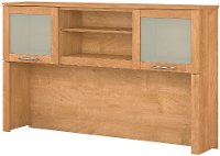 Maple Cross L Shaped Desk Hutch (60 Inch) - Somerset-5