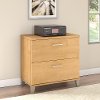 Maple Cross 2 Drawer Lateral File Cabinet - Somerset