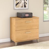 Maple Cross 2 Drawer Lateral File Cabinet - Somerset