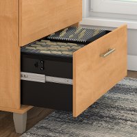 Maple Cross 2 Drawer Lateral File Cabinet - Somerset-2