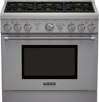 PRG366GH Thermador 36 Inch Stainless Steel 5.0 cu. ft. Gas Range