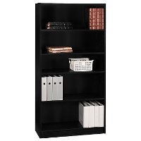 Black 5-Shelf Bookcase - Universal