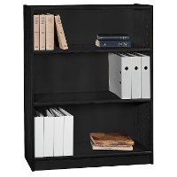 Black 3-Shelf Bookcase - Universal -2
