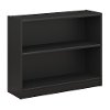 Black 2-Shelf Bookcase - Universal -2