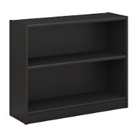 Black 2-Shelf Bookcase - Universal -2