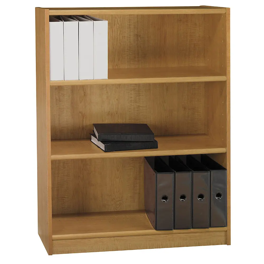 WL12440-03 Snow Maple 3-Shelf Bookcase - Universal -1