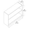 Royal Oak 2-Shelf Wood Bookcase - Universal -6