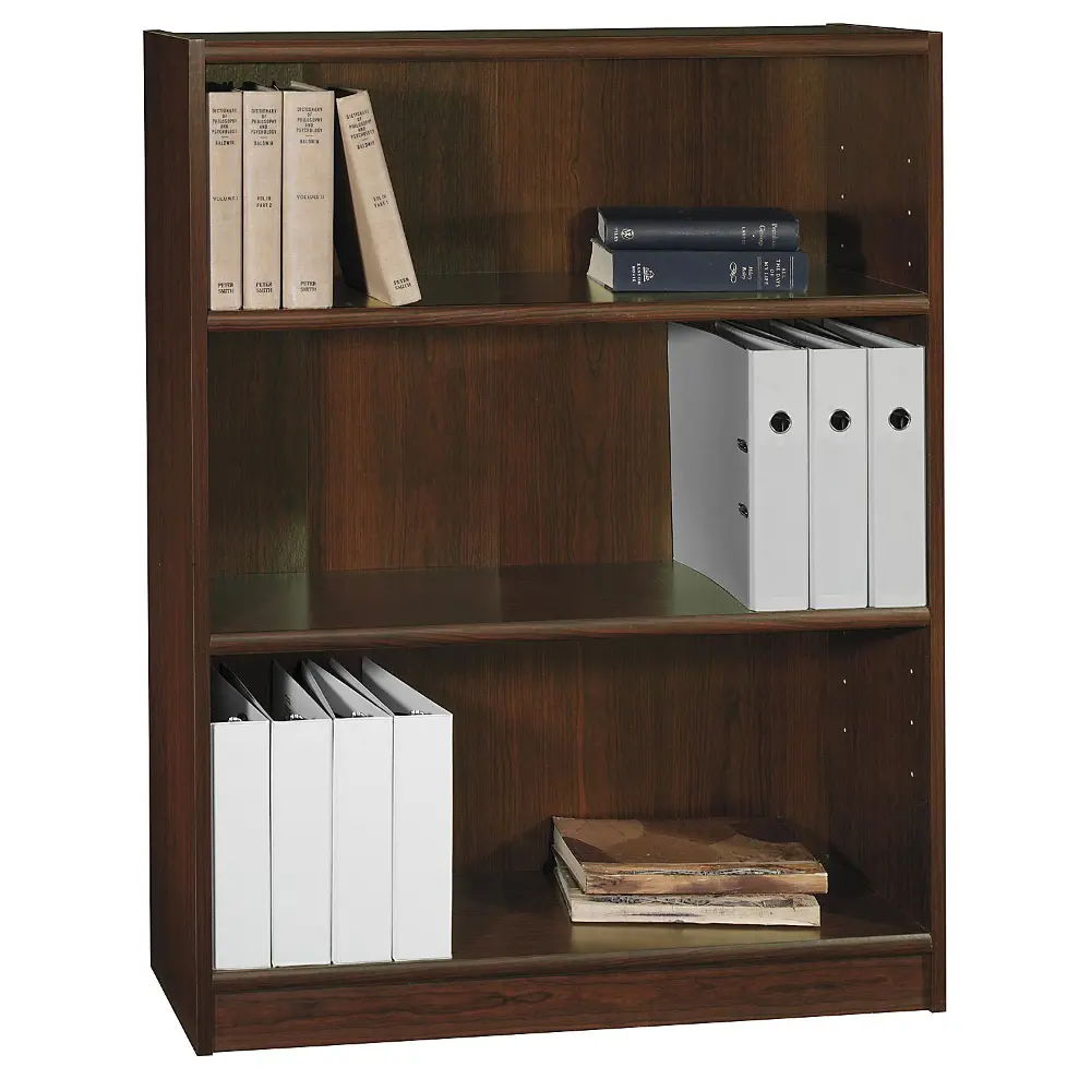 WL12448-03 Cherry 3-Shelf Bookcase - Universal -1