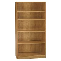 Snow Maple 5-Shelf Bookcase - Universal