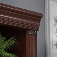 Harvest Cherry 5-Shelf Wood Bookcase - Birmingham -3