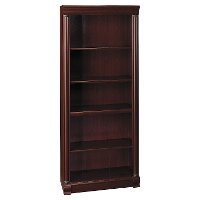 Harvest Cherry 5-Shelf Wood Bookcase - Birmingham -5