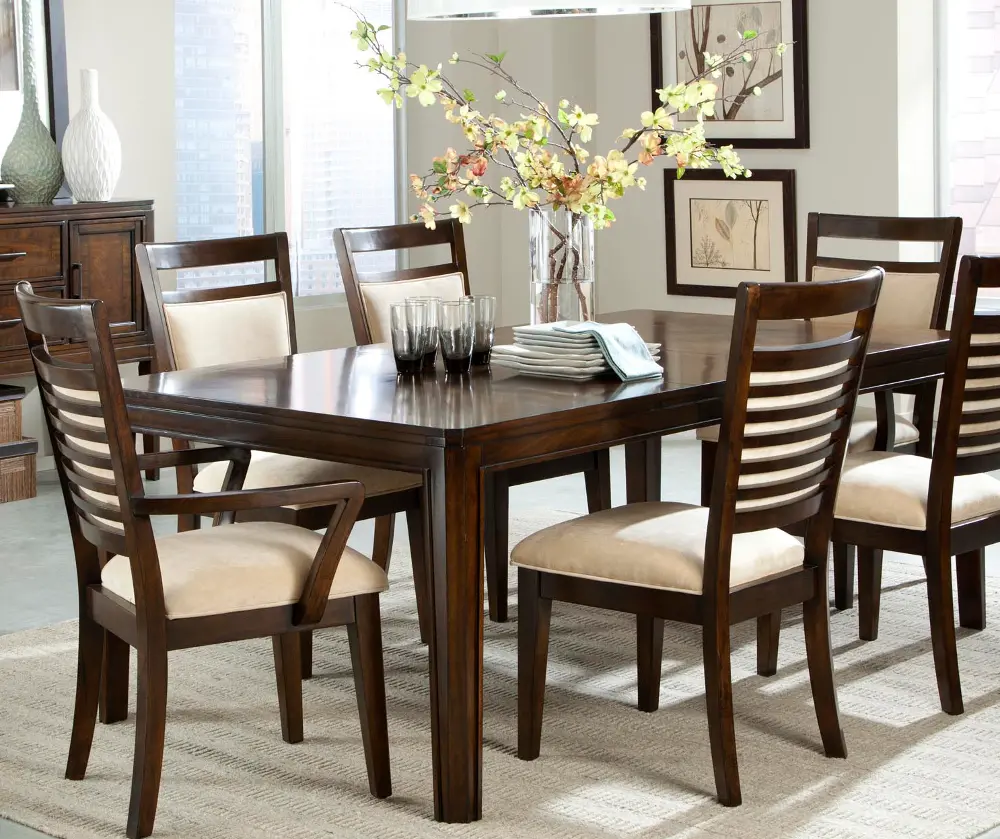 Walnut Transitional Dining Table  - Avion Collection-1
