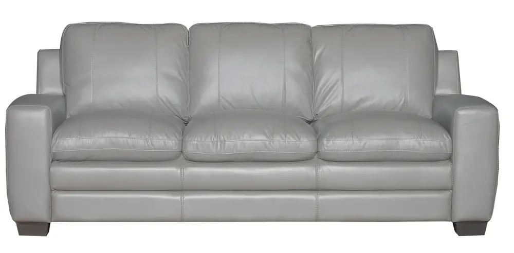 85 Inch Graphite Leather Sofa-1