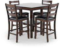 Brown 5 Piece Counter Height Dining Set - Tahoe
