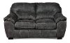 Casual Contemporary Steel Gray Loveseat - Grant