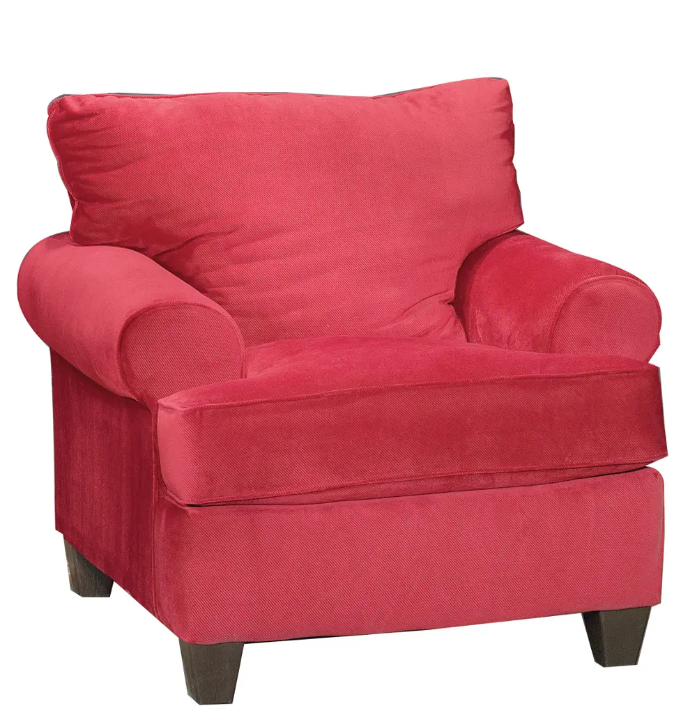Jackpot 41 Inch Red Upholstered Chair-1