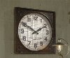 Clearance 26 Inch Square Caged Clock