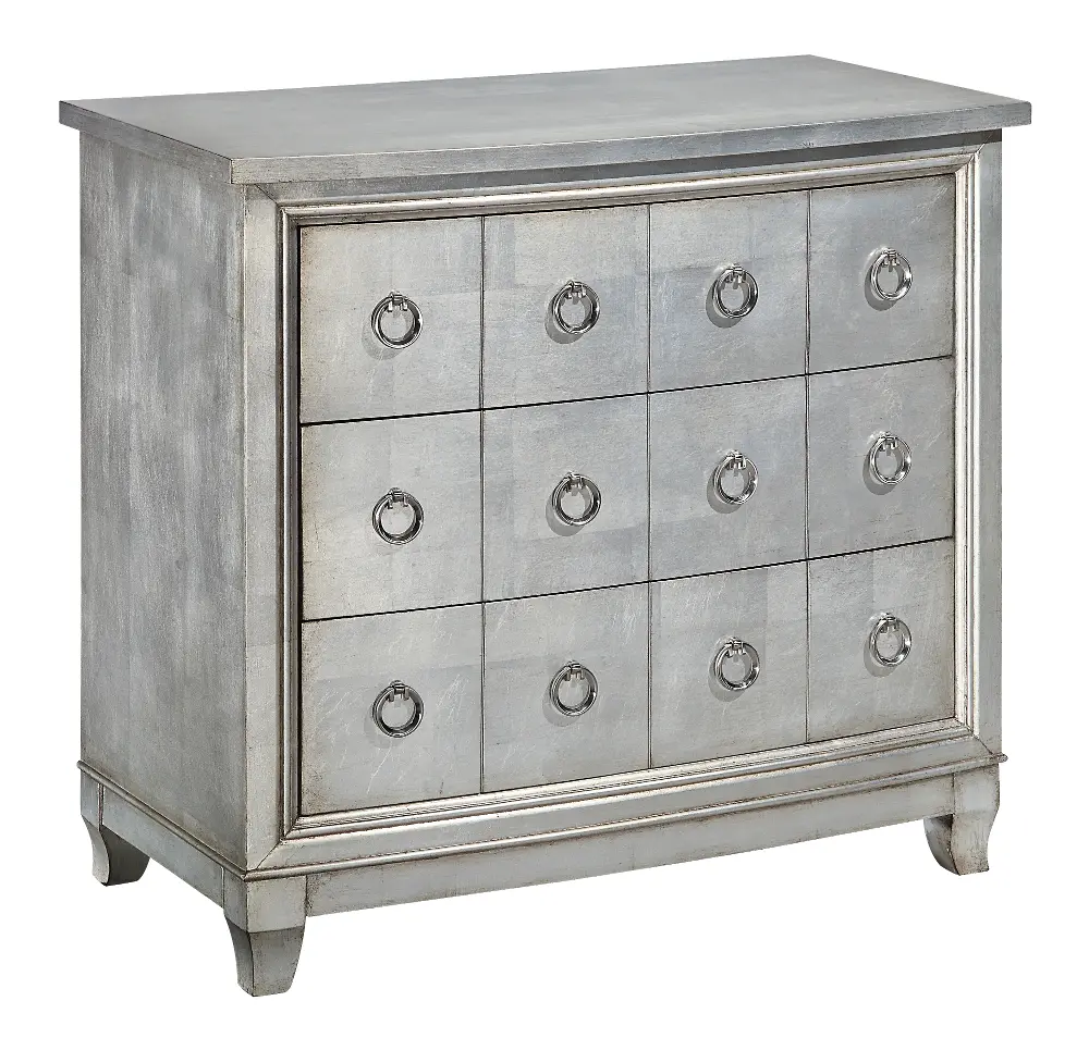 50663 Silver 3-Drawer Chest-1