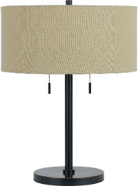 Dark Bronze Twin Pull Table Lamp