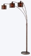 83 Inch Bronze Mica Arc Lamp
