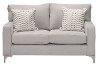 Contemporary Charcoal Gray Loveseat - Tessa
