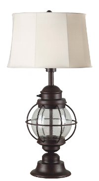 Gilded Copper Table Lamp