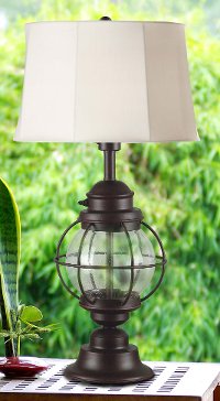 Gilded Copper Table Lamp-2