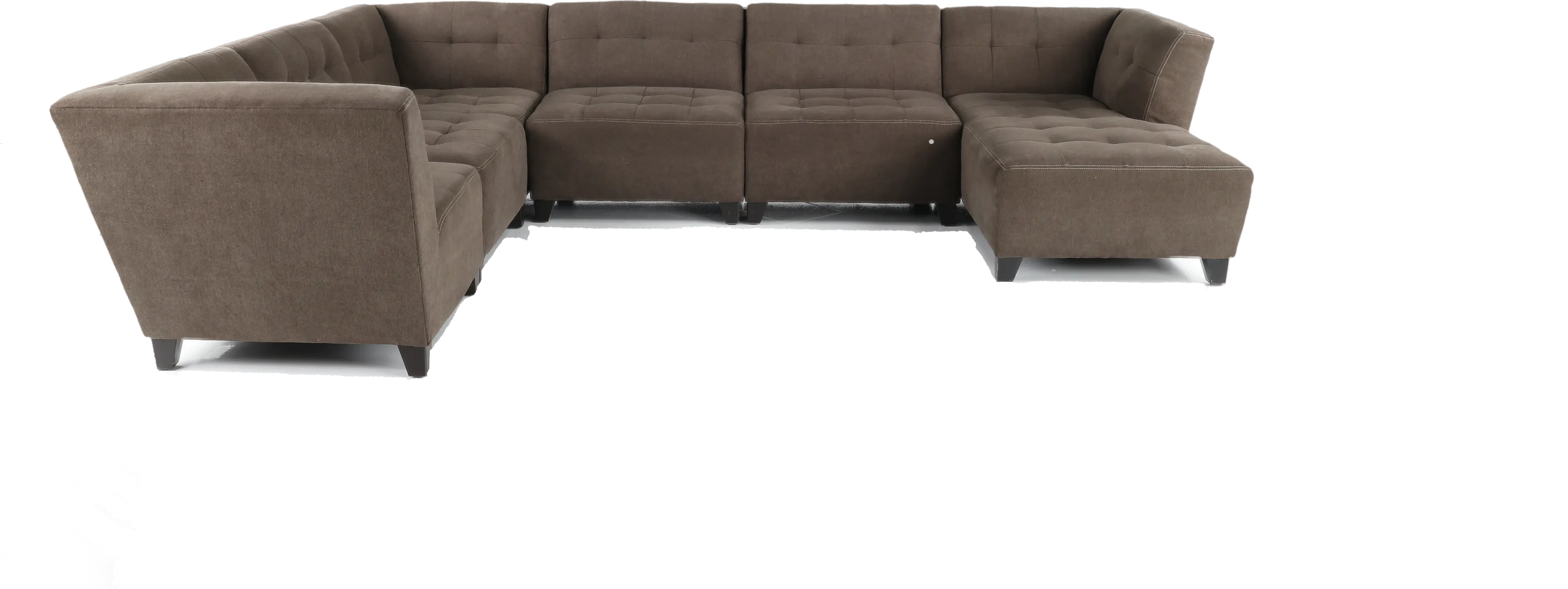6PC/125/GRANITE/OPT1 Blaire 6-Piece U-Shaped Sectional-1