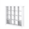 White 4x4 Bookcase - Aero -1