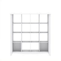 White 4x4 Bookcase - Aero -2