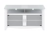 White/Frosted Glass TV Stand - Aero -1