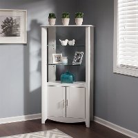 White Tall Library Storage - Aero