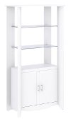White Tall Library Storage - Aero -3