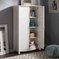 White Tall Storage Unit - Aero