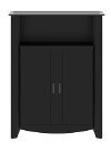 Black 2-Door Medium Library Storage - Aero -2