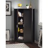 Black 2- Door Tall Storage Unit - Aero