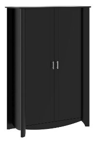 Black 2- Door Tall Storage Unit - Aero -3
