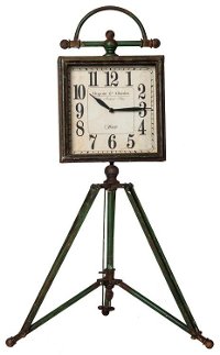Metal Tripod Clock