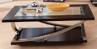 Modern Glass Coffee Table - Melrose