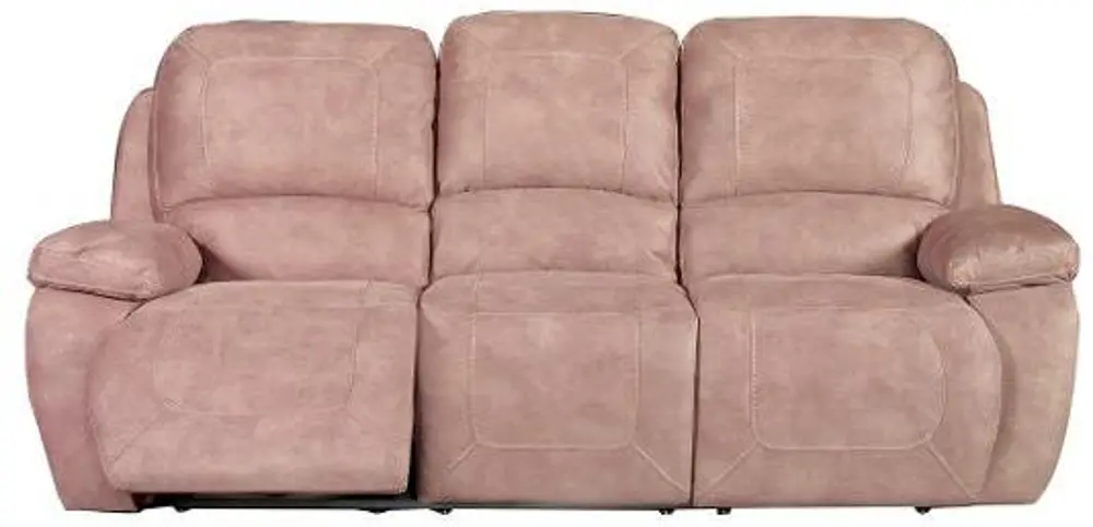91 Inch Pecan Upholstered Power Reclining Sofa-1