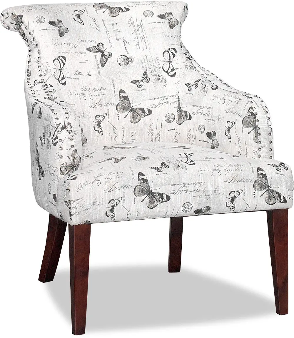 Butterfly Print Accent Chair - Mariposa-1