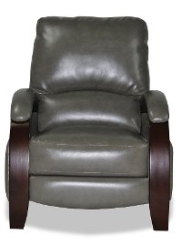 Graphite Gray Performance Fabric Manual Recliner - Naples