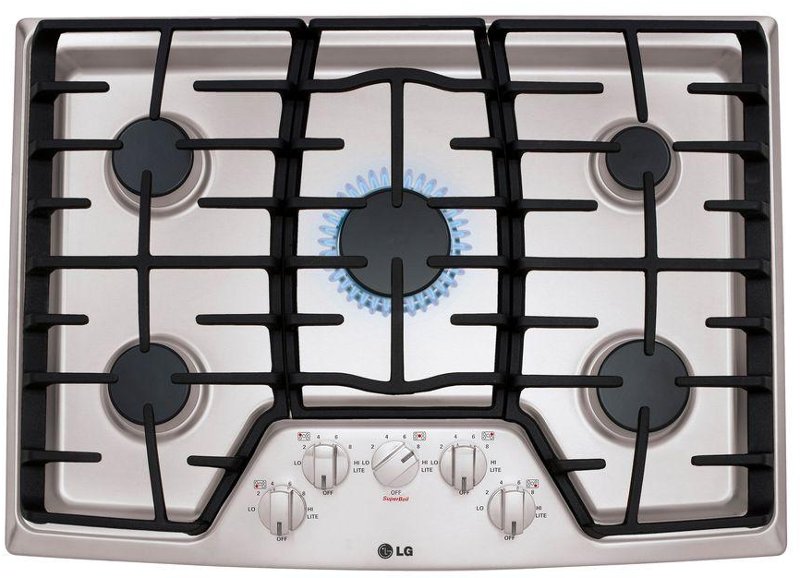 Lg 30 Inch Gas Cooktop Stainless Steel Rc Willey Furniture Store