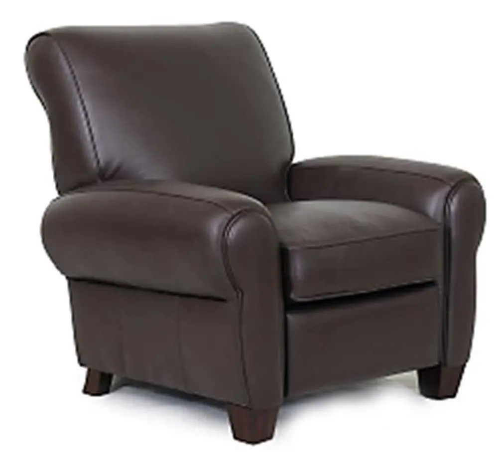 39 Inch Chocolate Leather Recliner-1