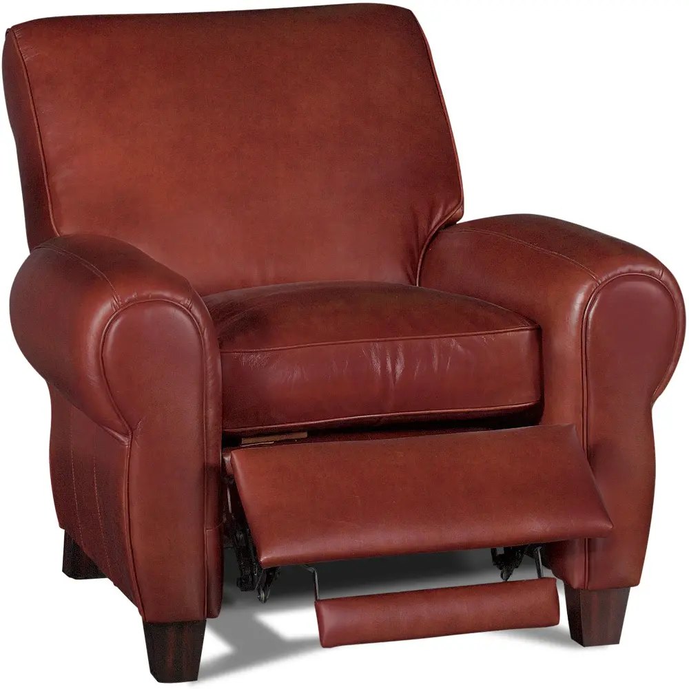 Vintage 39 Inch Whiskey Leather Recliner-1