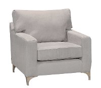 Contemporary Charcoal Gray Chair - Tessa