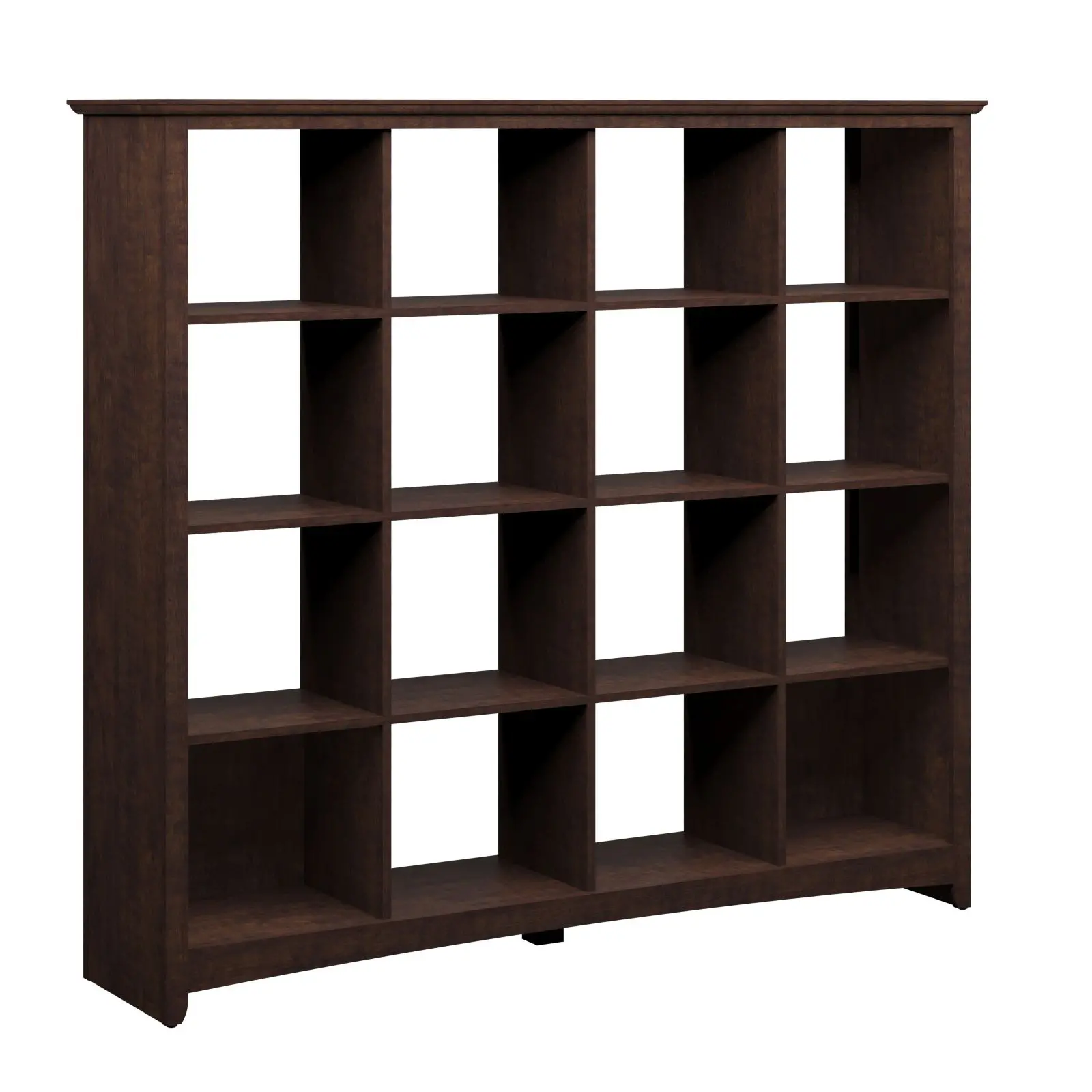 MY13803-03 Dark Cherry 16-Cube Storage Bookcase - Buena Vista-1
