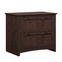 Dark Cherry 2 Drawer Lateral File Cabinet - Buena Vista-2