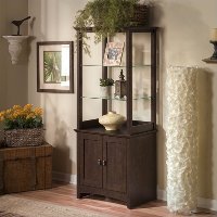 Cherry 2-Door Tall Library Storage - Buena Vista