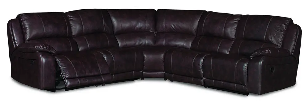Chandler Tobacco Upholstered 5 Piece Reclining Sectional-1